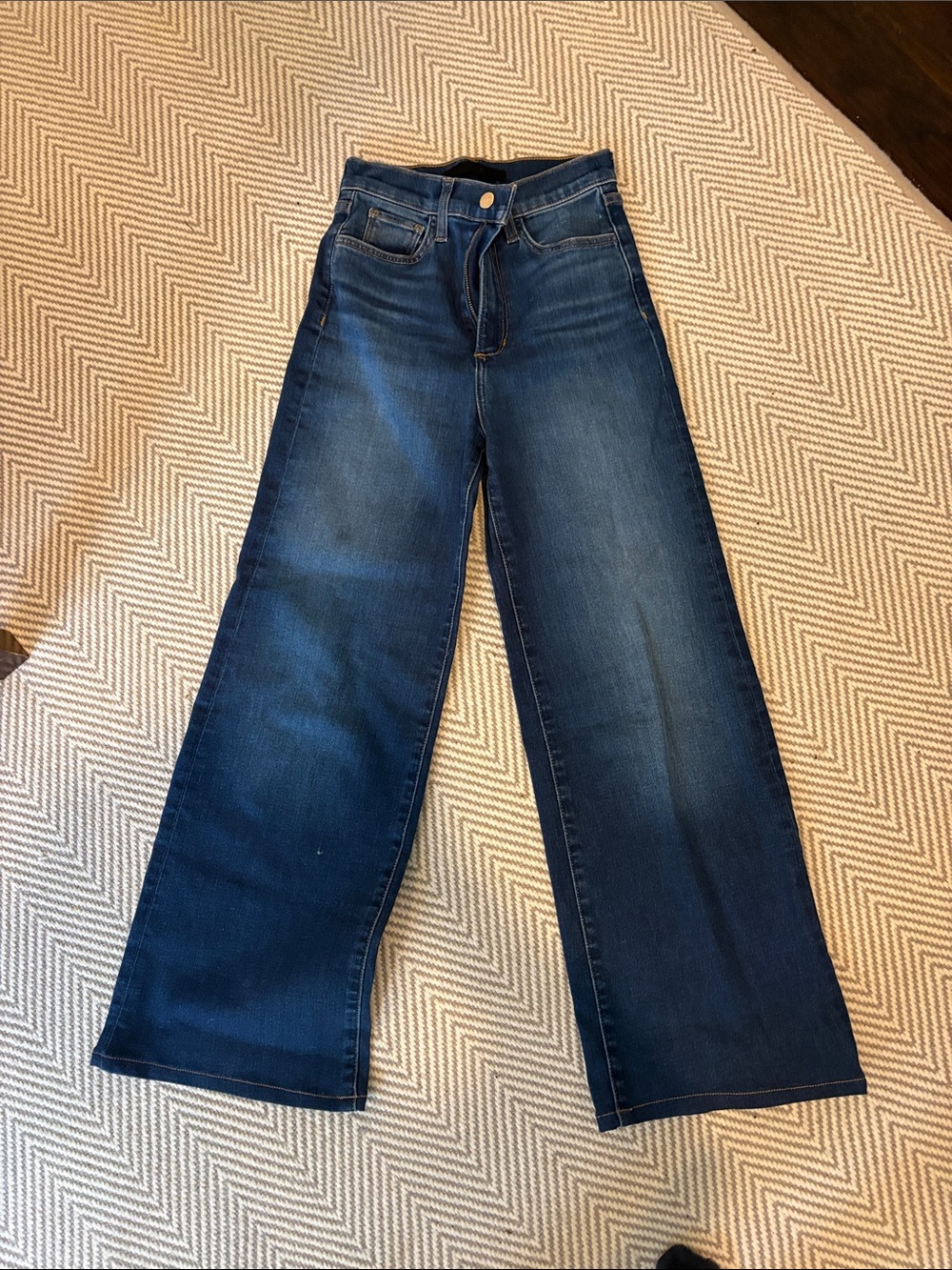 Joe's Jeans High-Rise Wide-Leg Dark Blue Denim